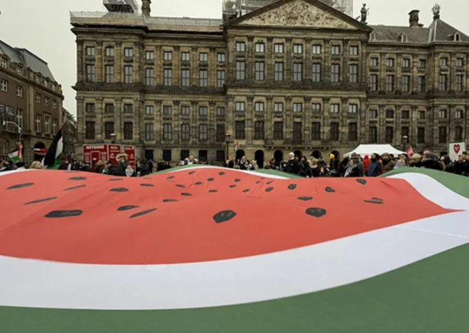 Amsterdam’da İsrail ve Hollanda’yı kızdıran slogan: Nehirden denize kadar…